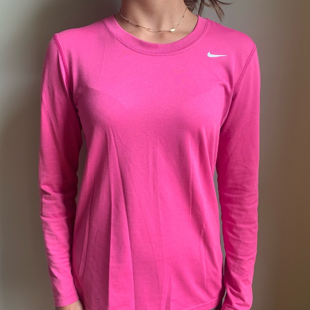 Pink Nike running shirt